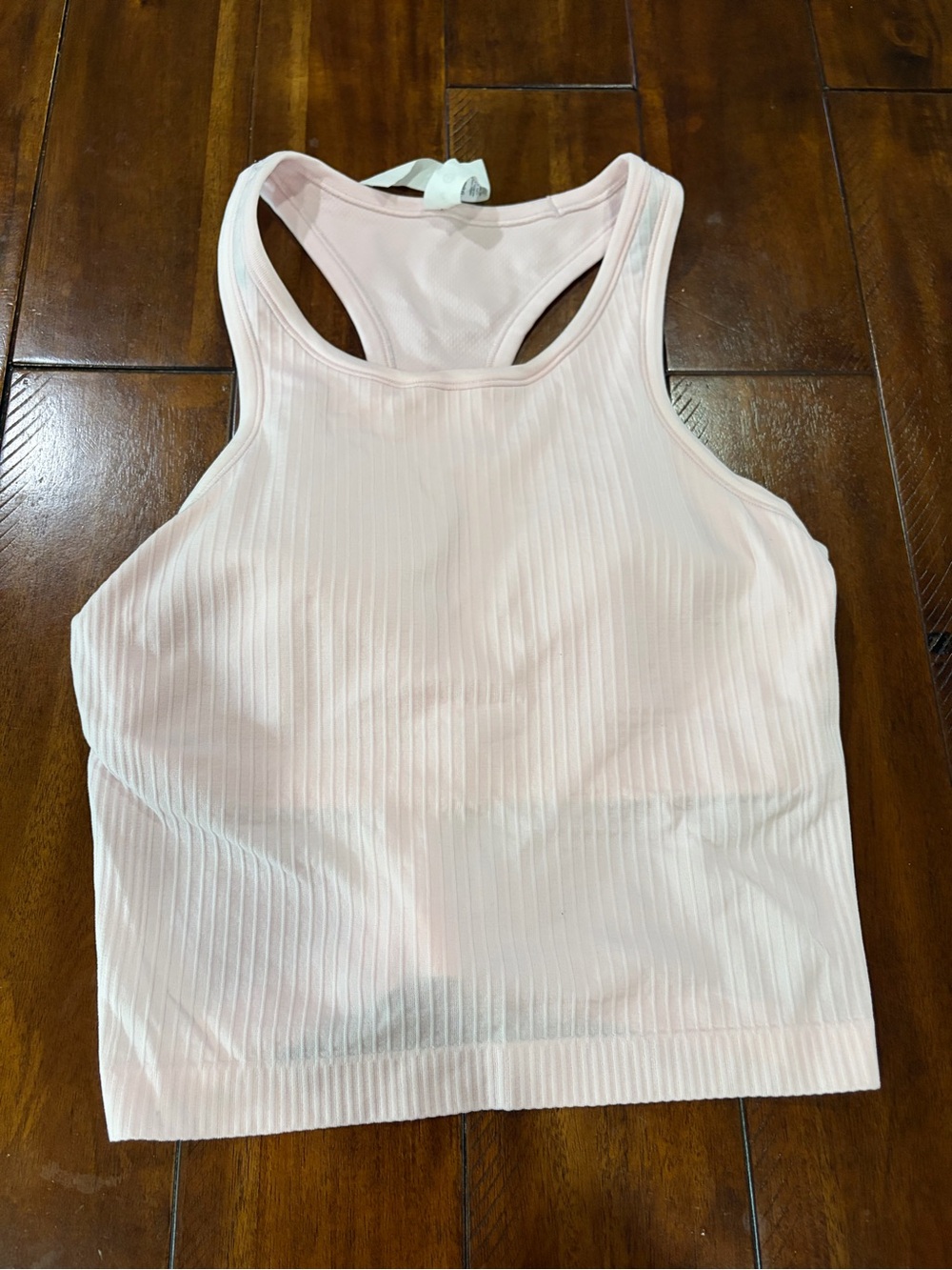 Lululemon Ribbed Racerback Crop tank- Light Pink